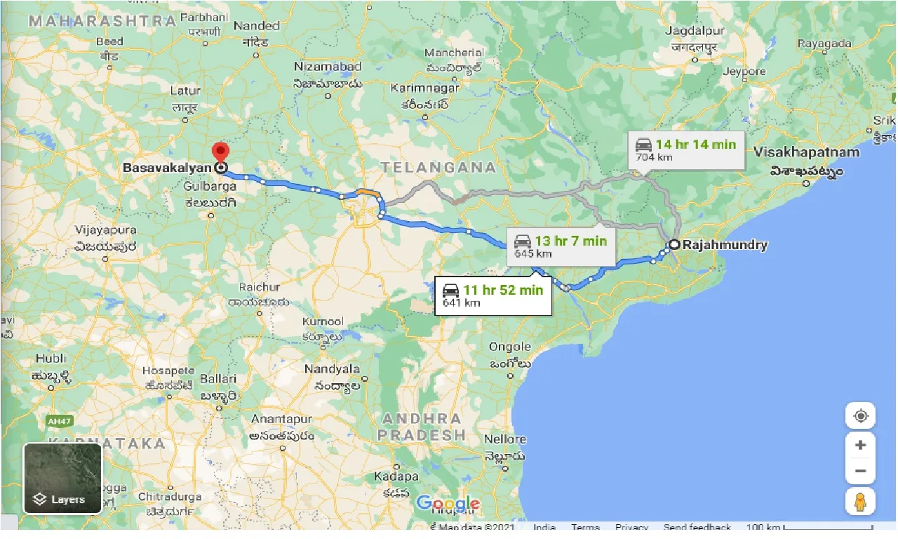 rajahmundry-to-basavakalyan-taxi