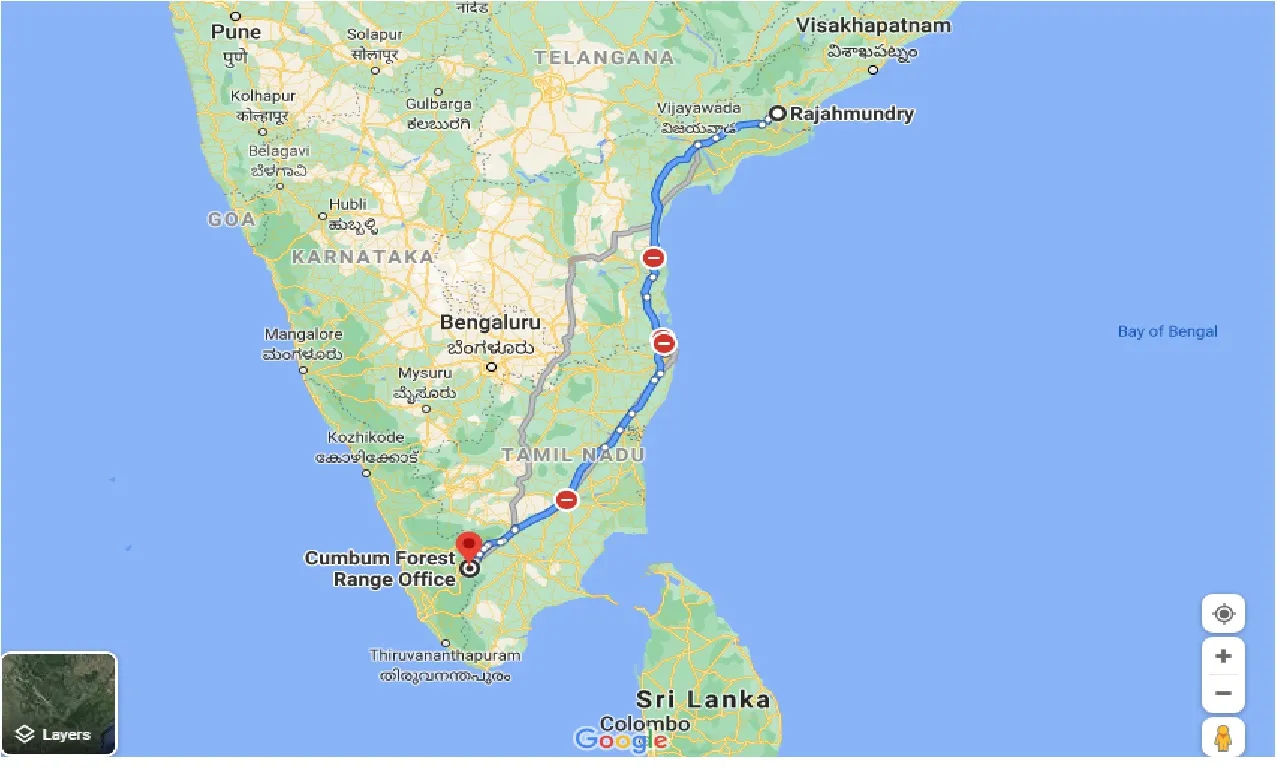 rajahmundry-to-cumbum-forest-taxi
