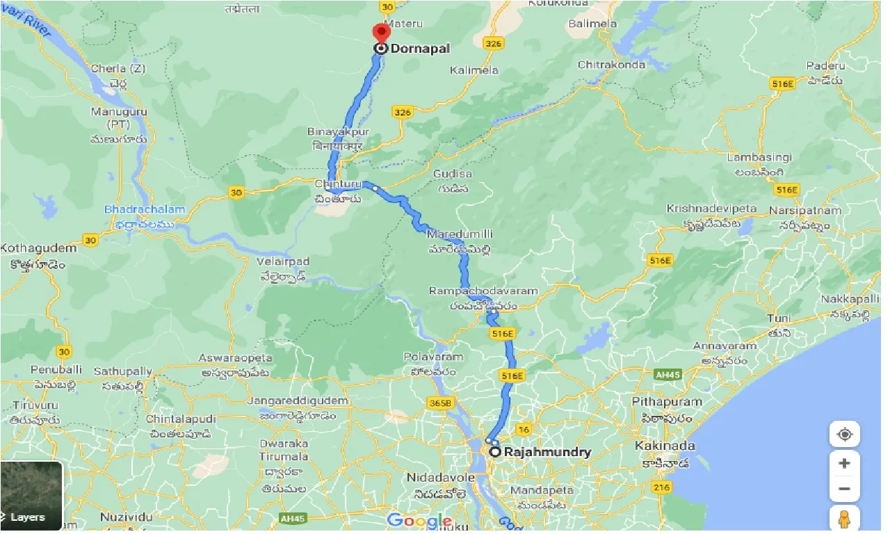 rajahmundry-to-dornapal-taxi