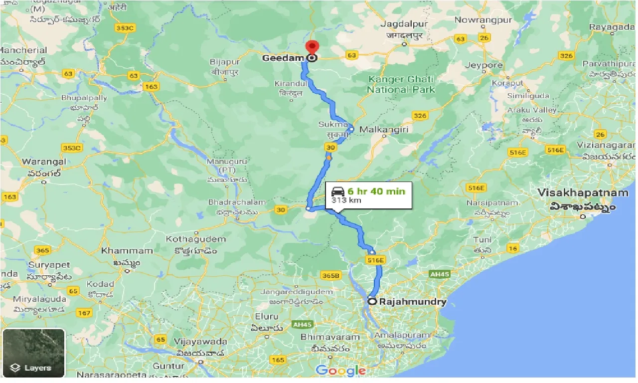 rajahmundry-to-geedam-one-way