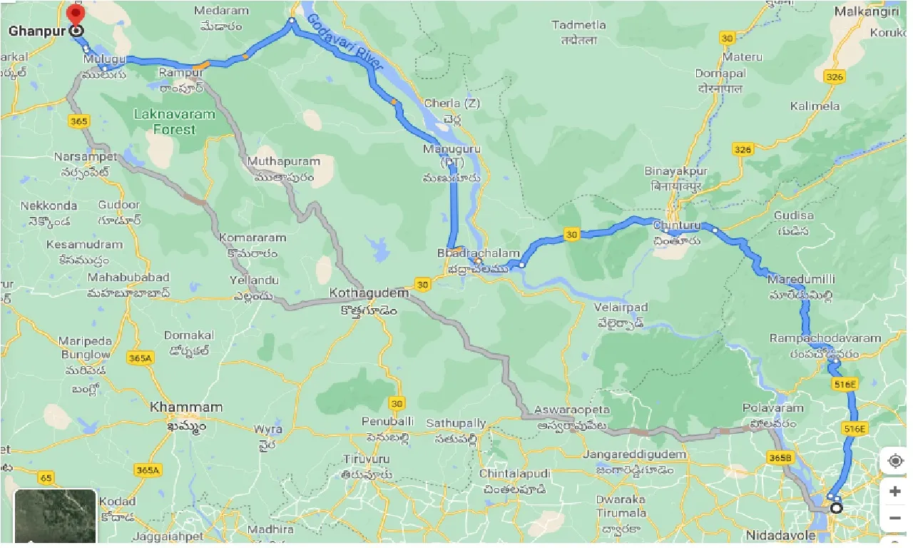 rajahmundry-to-ghanpur-one-way