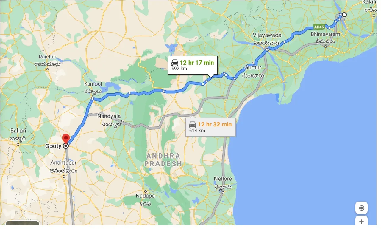 rajahmundry-to-gooty-taxi