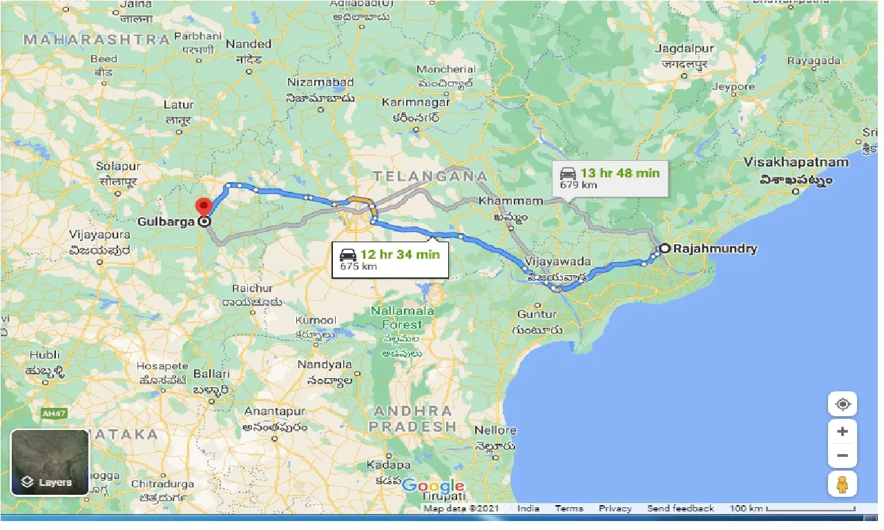 rajahmundry-to-gulbarga-taxi