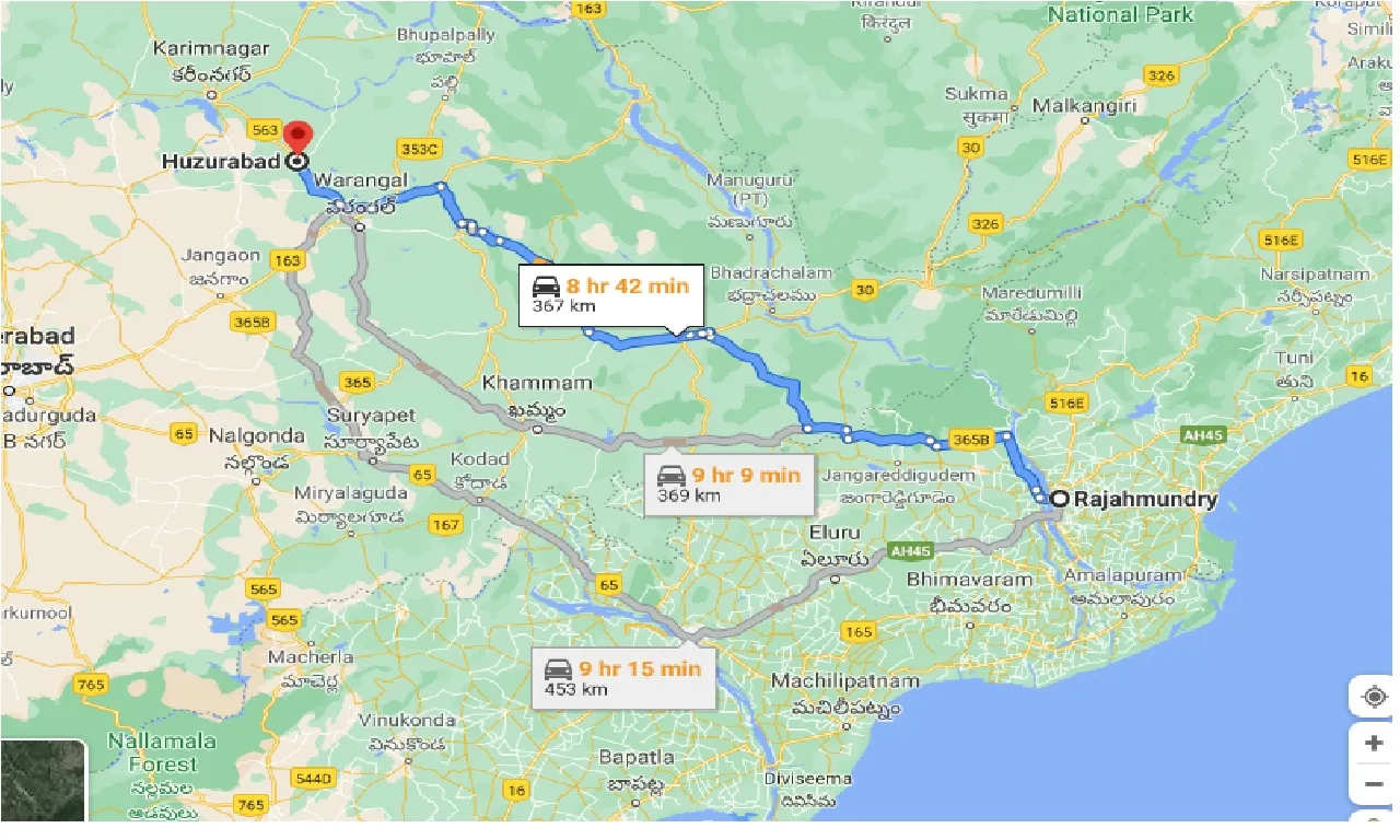 rajahmundry-to-huzurabad-taxi
