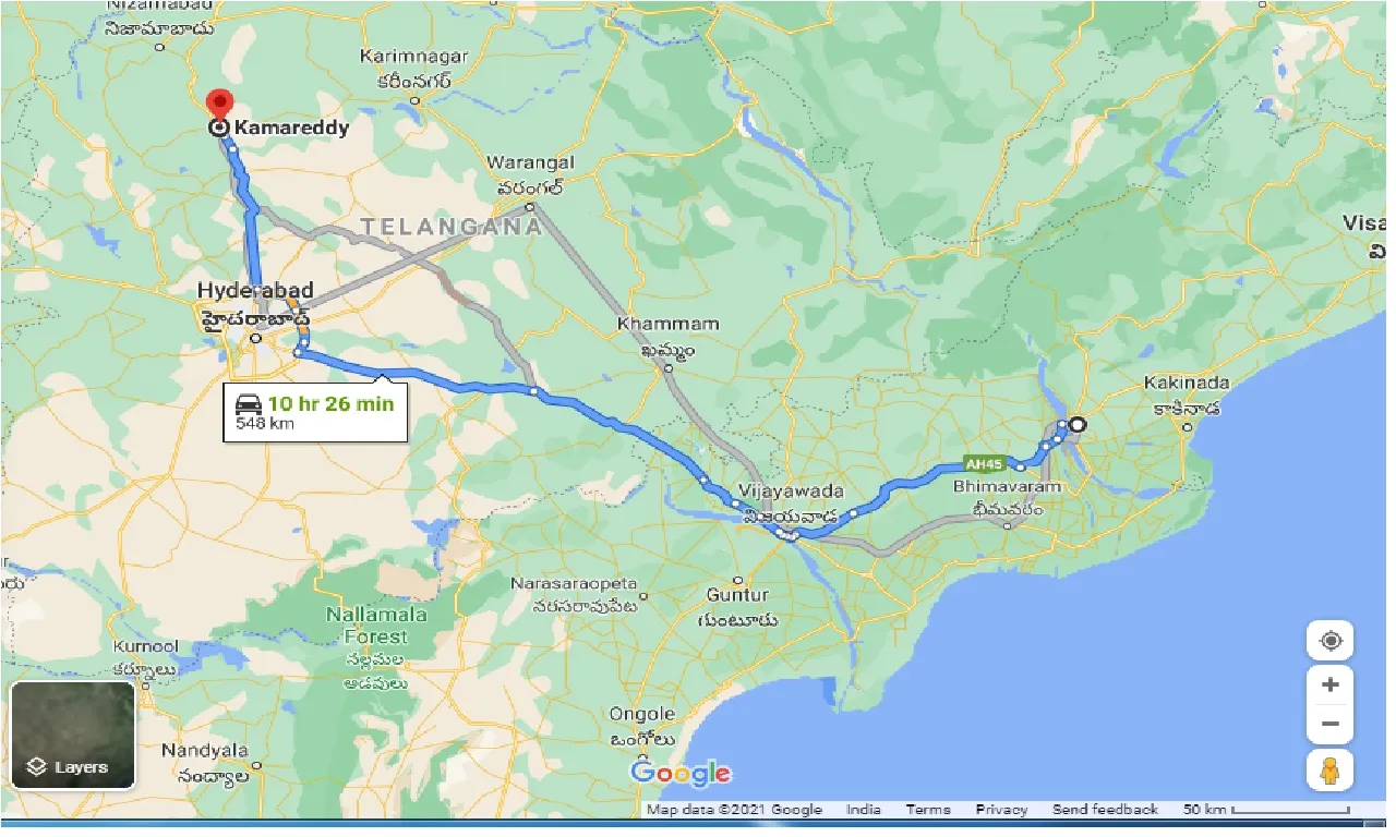 rajahmundry-to-kamareddy-one-way