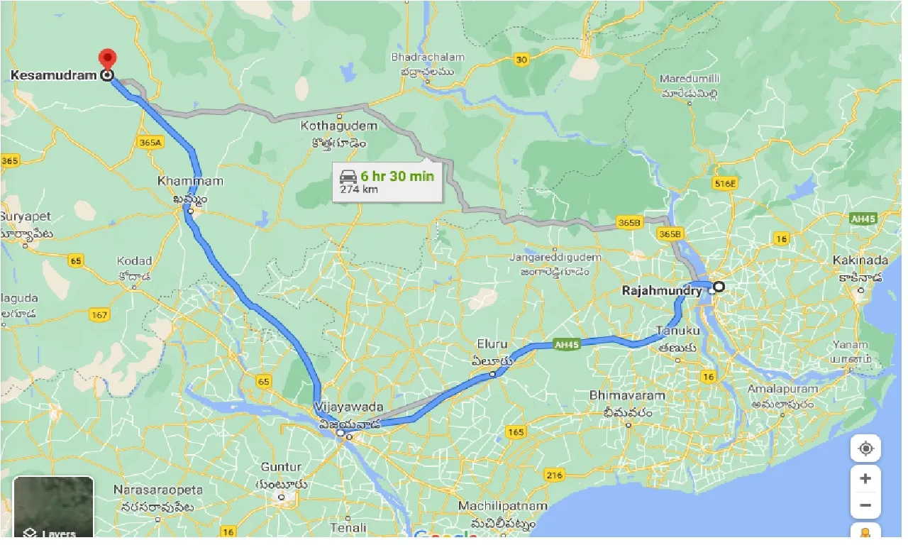 rajahmundry-to-kesamudram-one-way