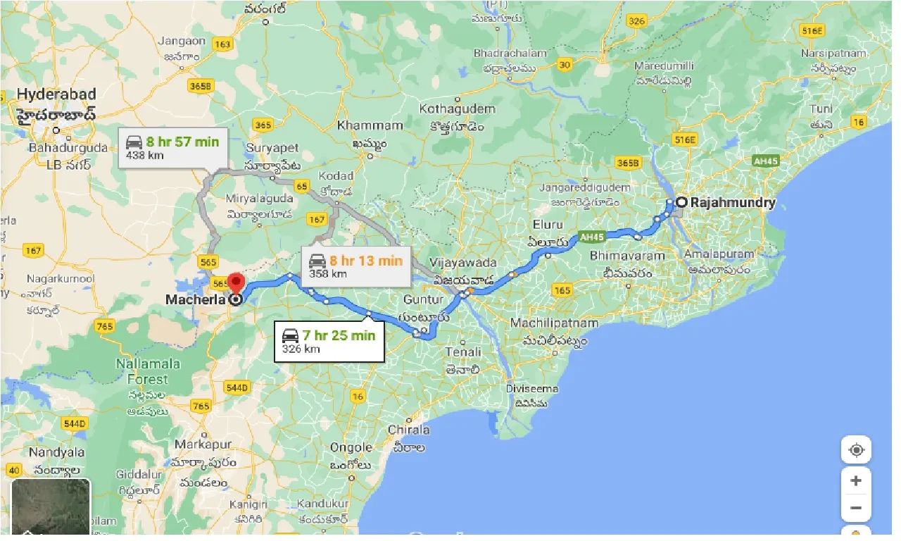 rajahmundry-to-macherla-one-way