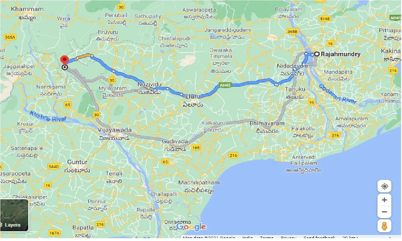 rajahmundry-to-madhira-one-way