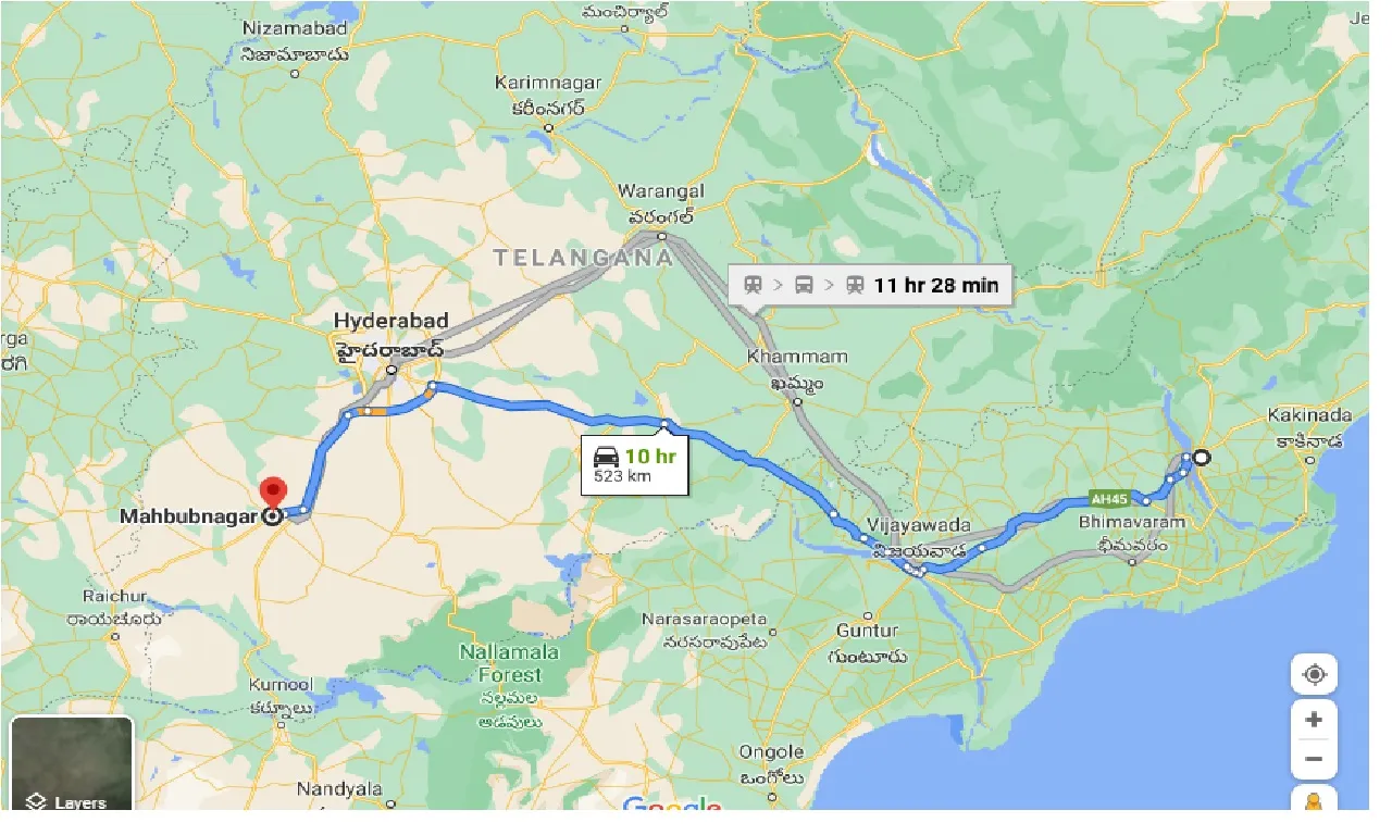 rajahmundry-to-mahbubnagar-taxi