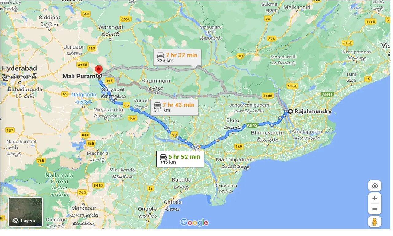 rajahmundry-to-mali-puram-one-way