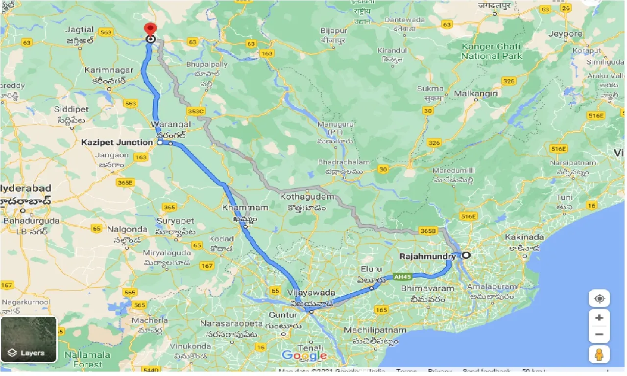 rajahmundry-to-mancherial-one-way