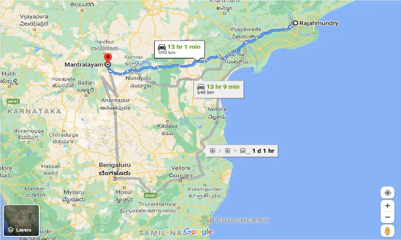 rajahmundry-to-mantralayam-one-way