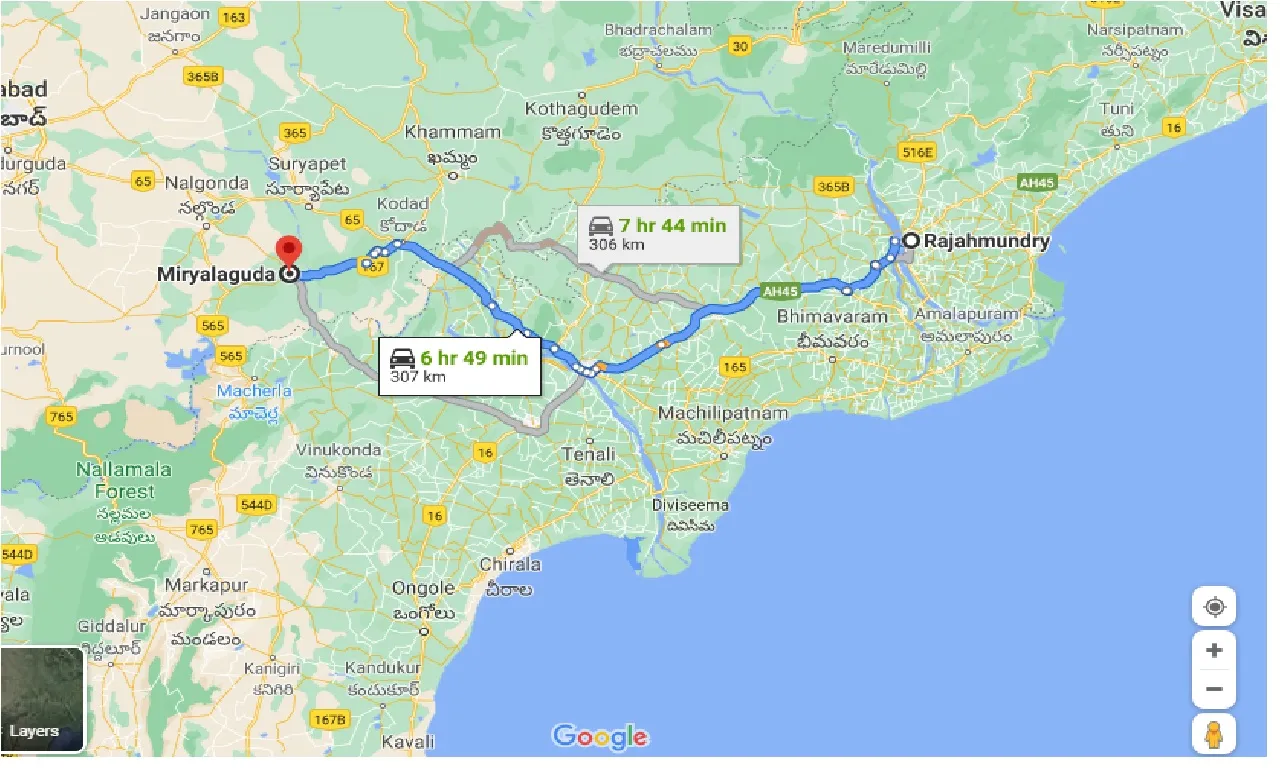 rajahmundry-to-miryalaguda-one-way