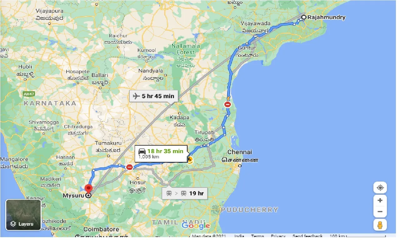 rajahmundry-to-mysore-one-way