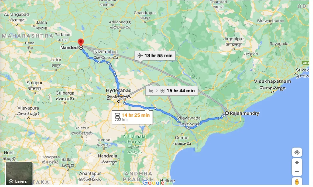 rajahmundry-to-nanded-one-way