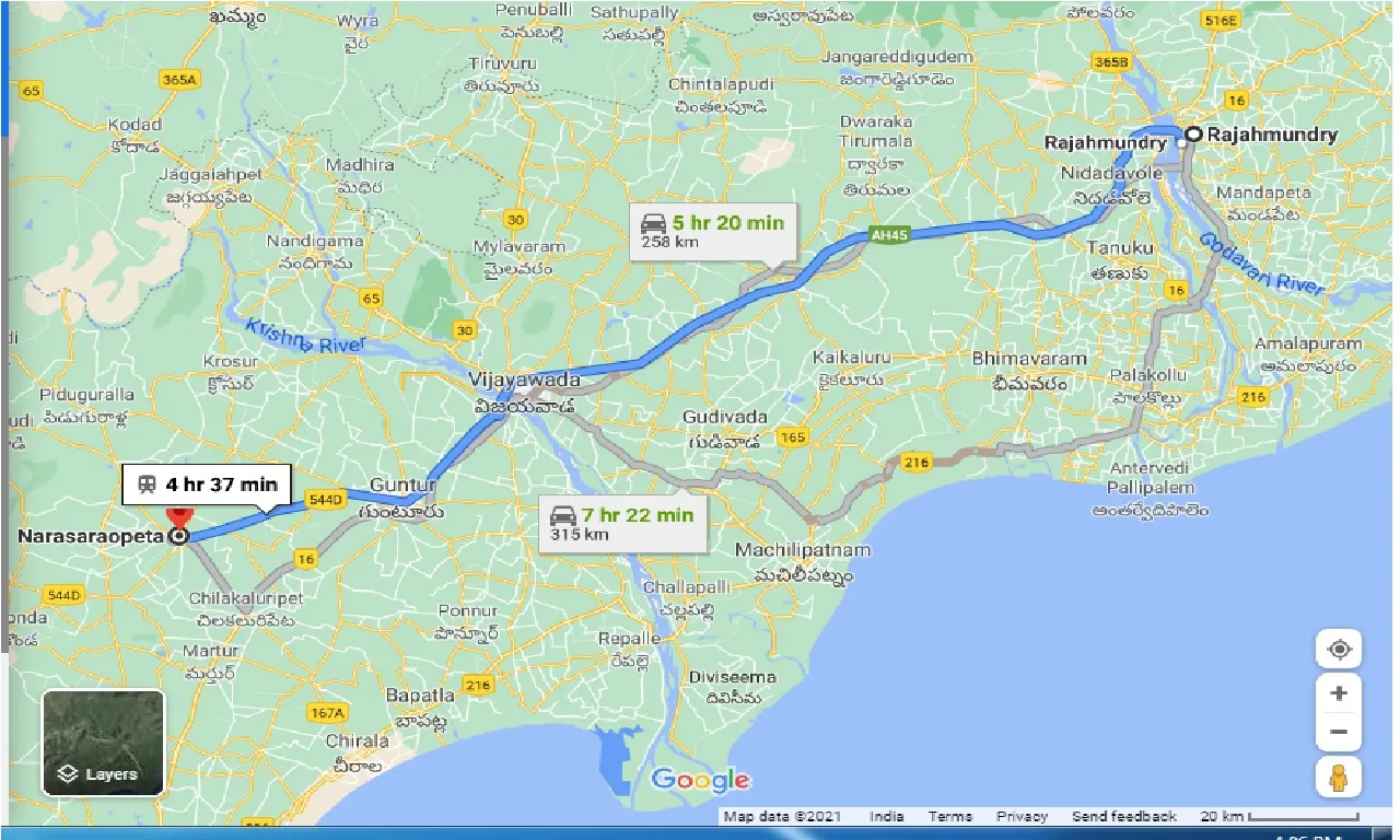 rajahmundry-to-narasaraopeta-one-way