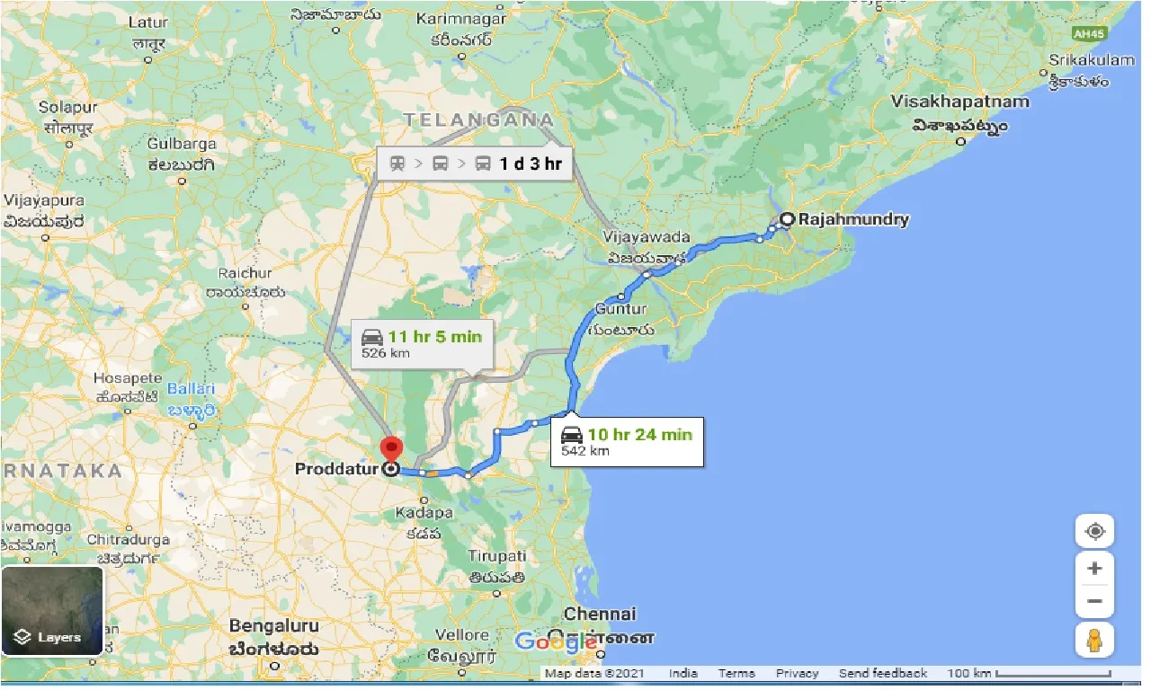 rajahmundry-to-proddatur-taxi
