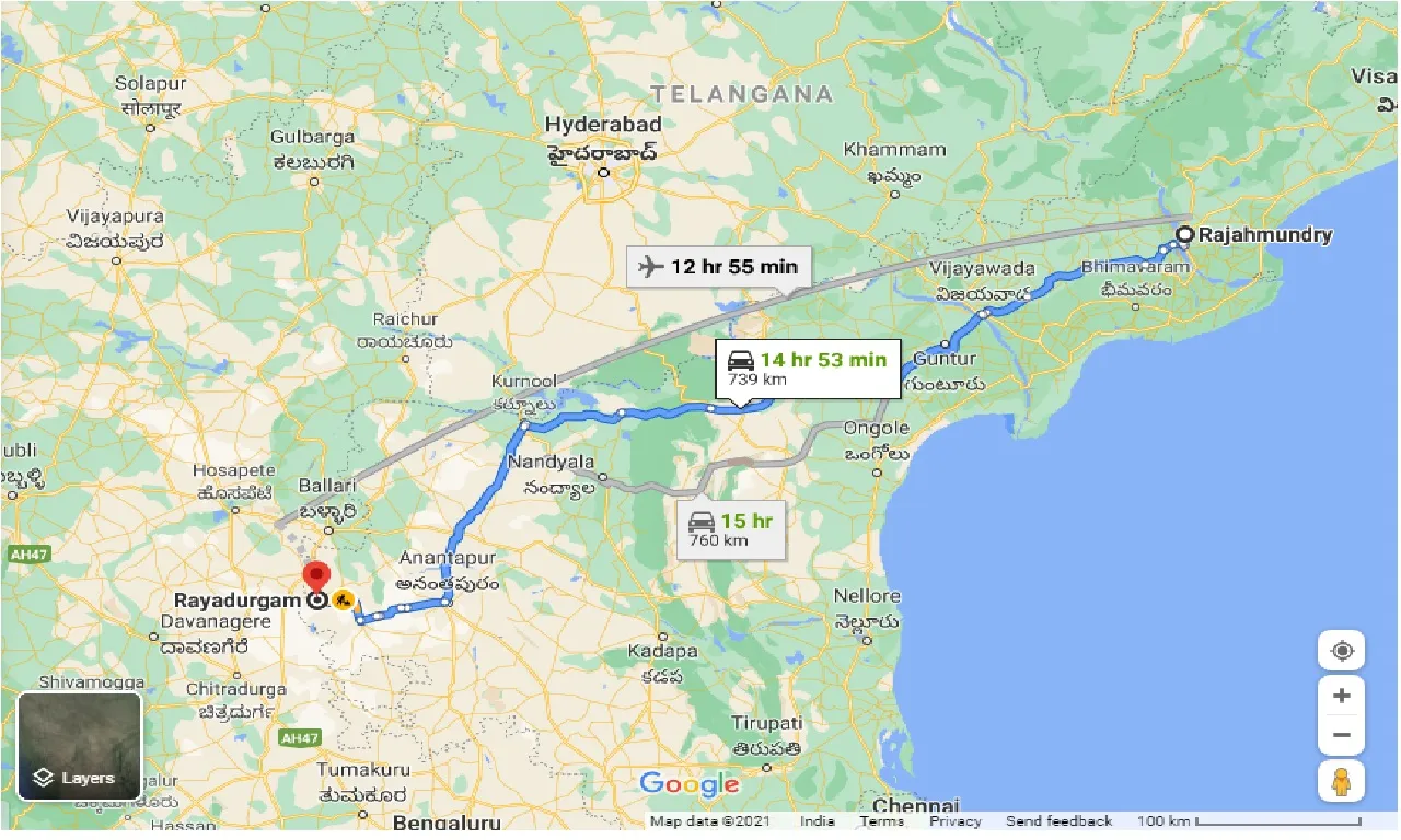 rajahmundry-to-rayadurgam-taxi