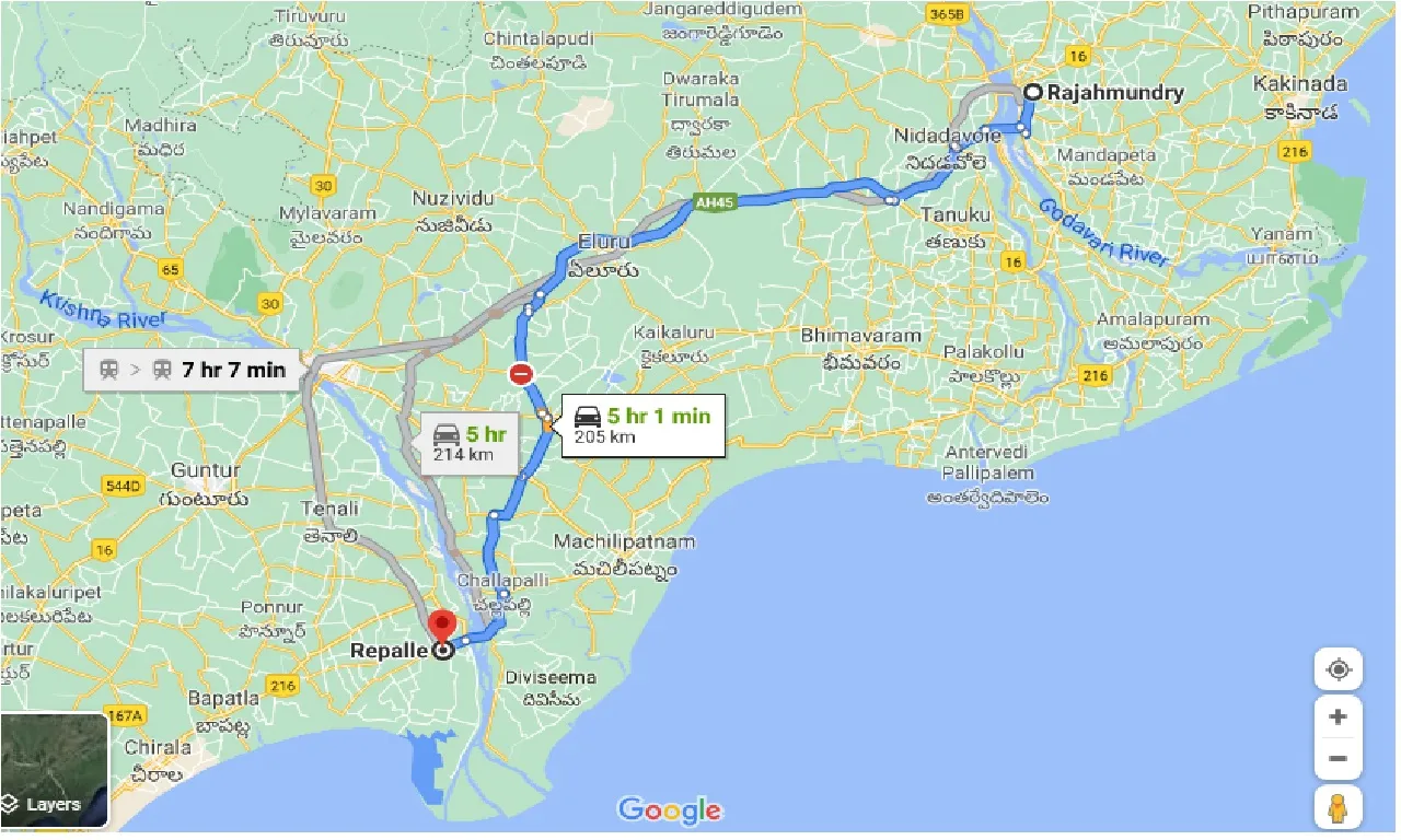 rajahmundry-to-repalle-one-way