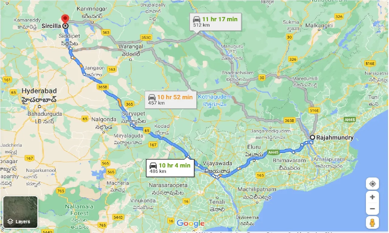 rajahmundry-to-sircilla-one-way