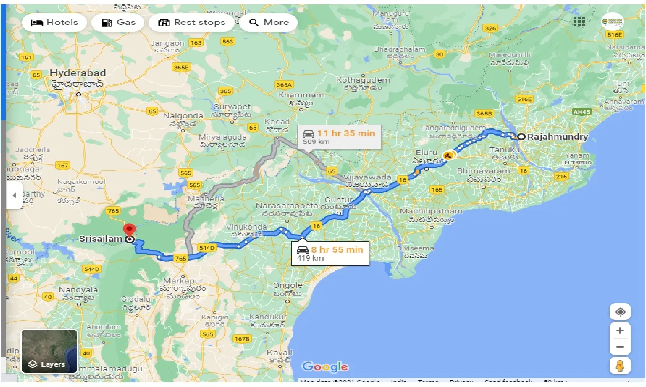 rajahmundry-to-srisailam-round-trip