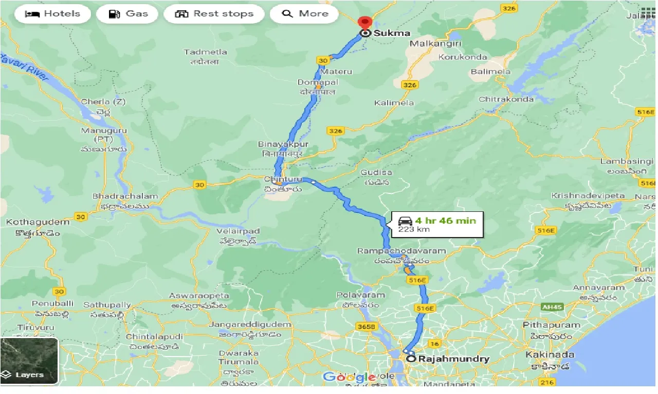 rajahmundry-to-sukma-one-way