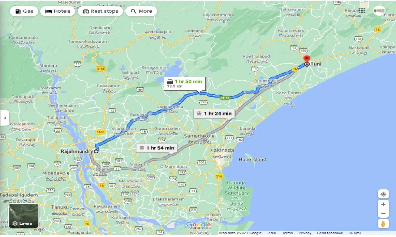 rajahmundry-to-tuni-one-way