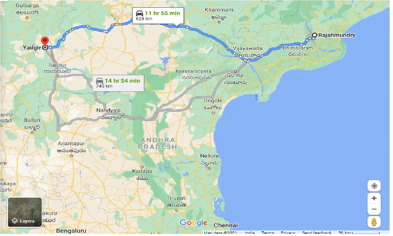 rajahmundry-to-yadgir-taxi