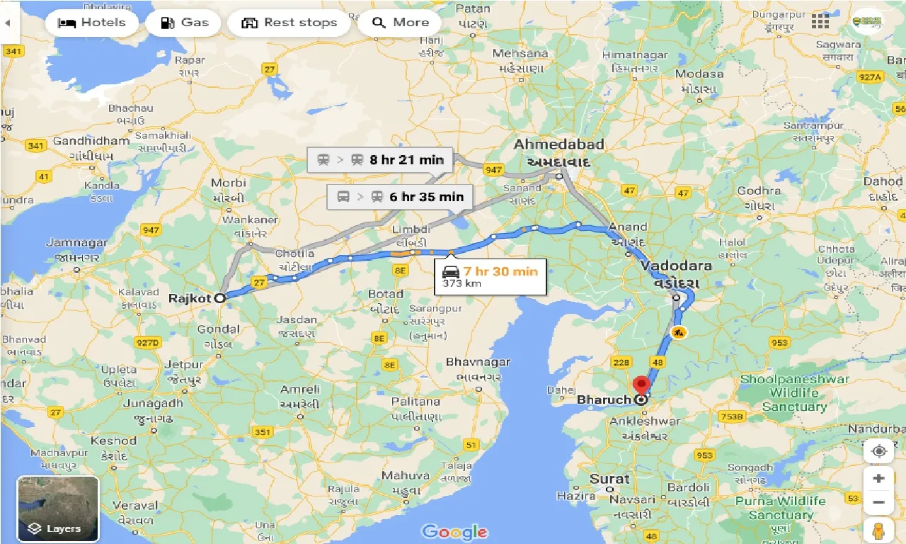 Rajkot To Bharuch Taxi rajkot-to-bharuch-taxi
