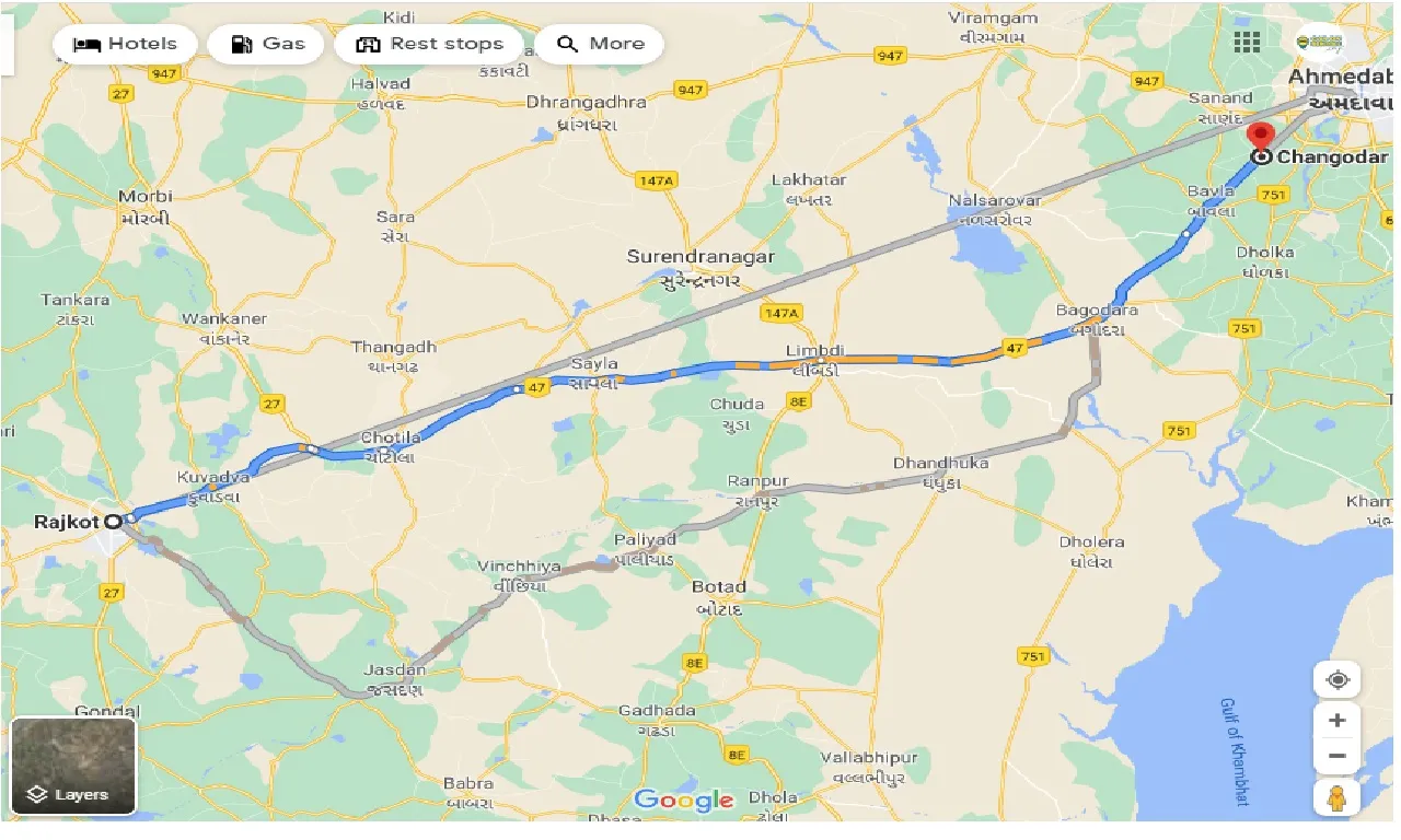 rajkot-to-changodar-taxi