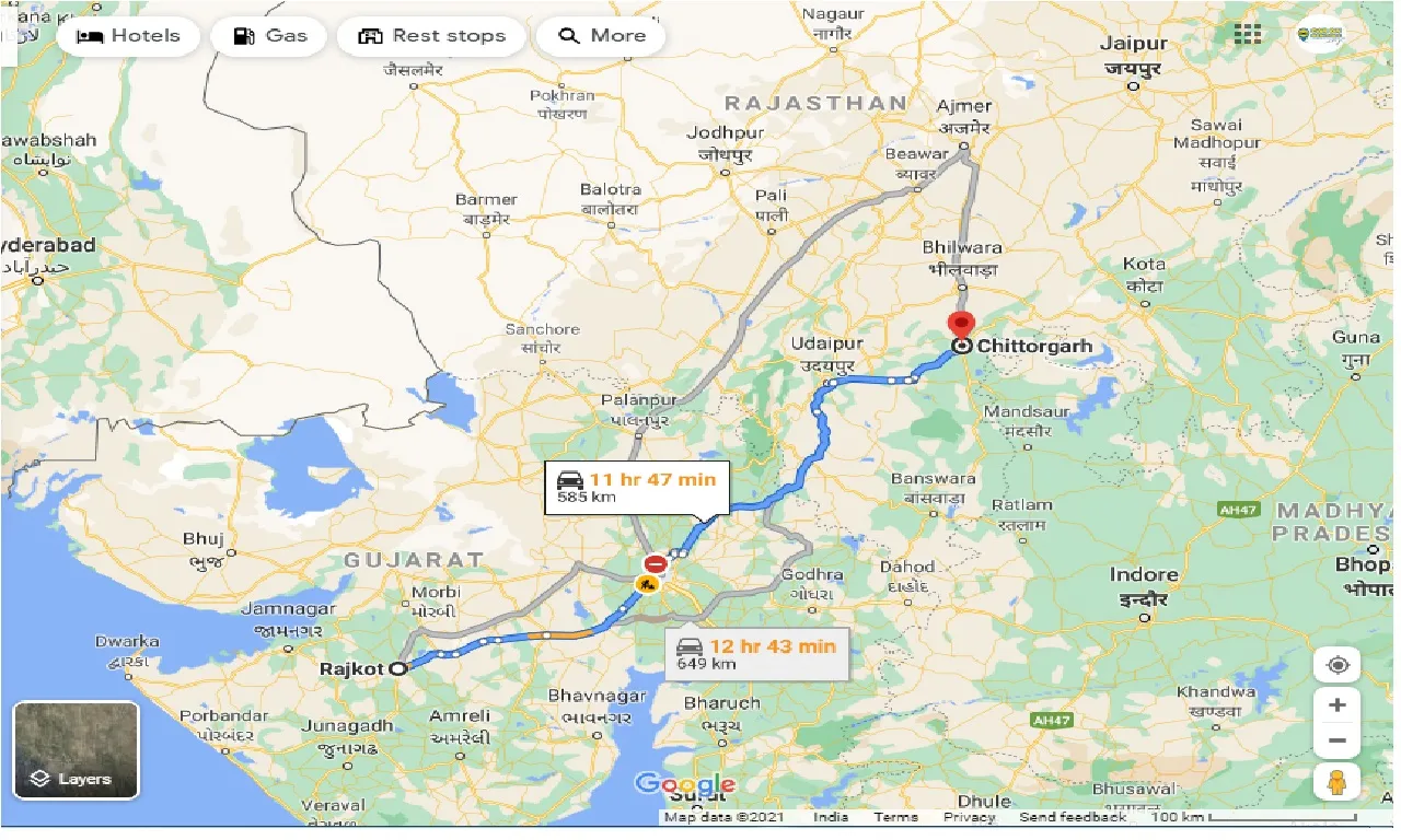 rajkot-to-chittorgarh-taxi