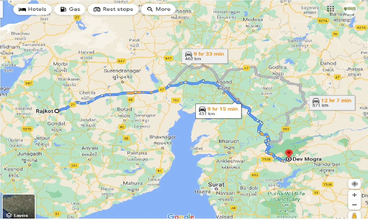 rajkot-to-dev-mogra-taxi
