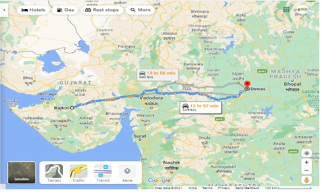 rajkot-to-dewas-taxi