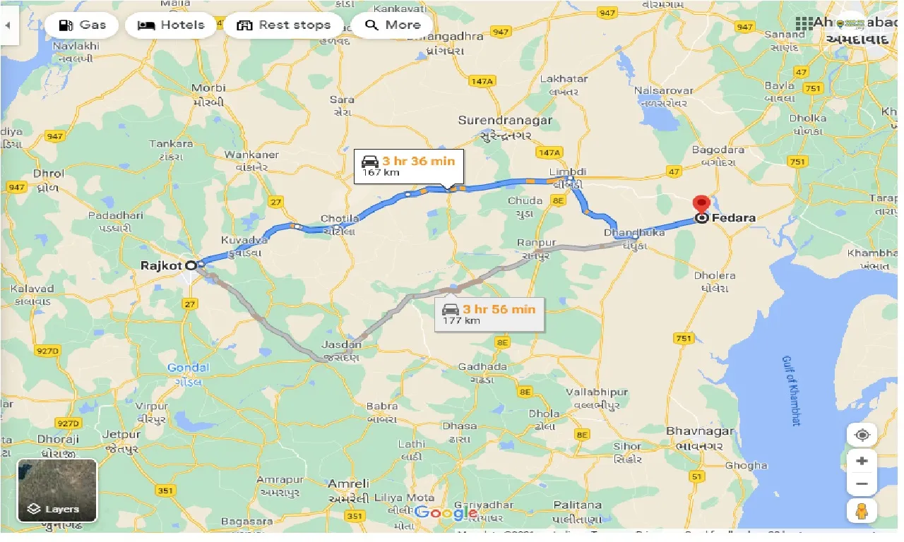 rajkot-to-fedara-taxi