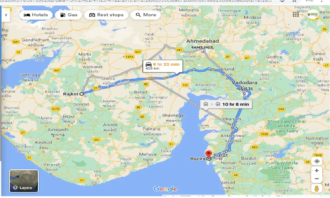 rajkot-to-hazira-taxi