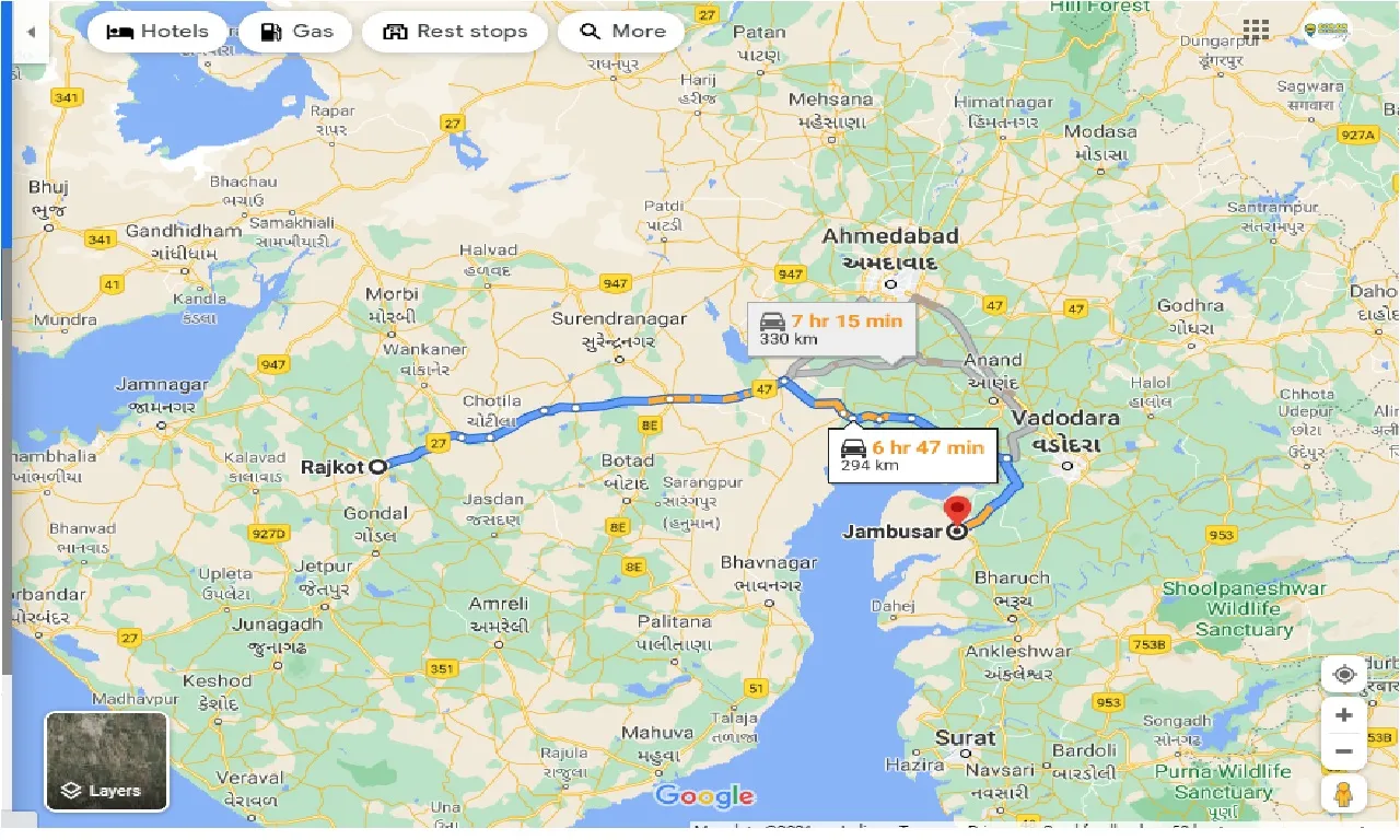 rajkot-to-jambusar-taxi