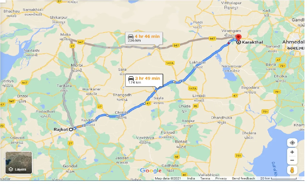 rajkot-to-karakthal-taxi