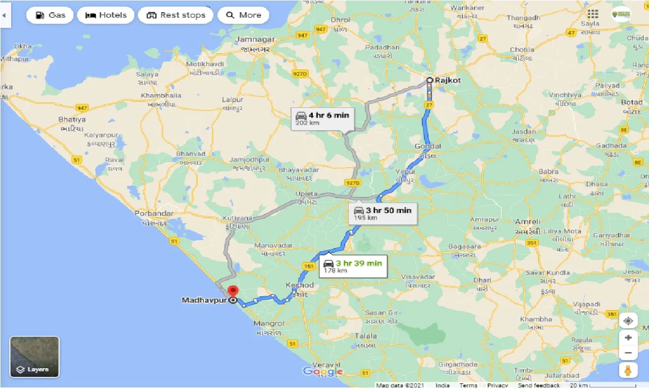 rajkot-to-madhavpur-taxi