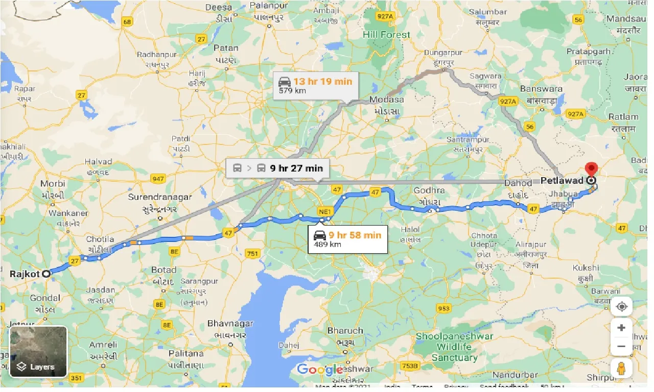 rajkot-to-petlawad-one-way