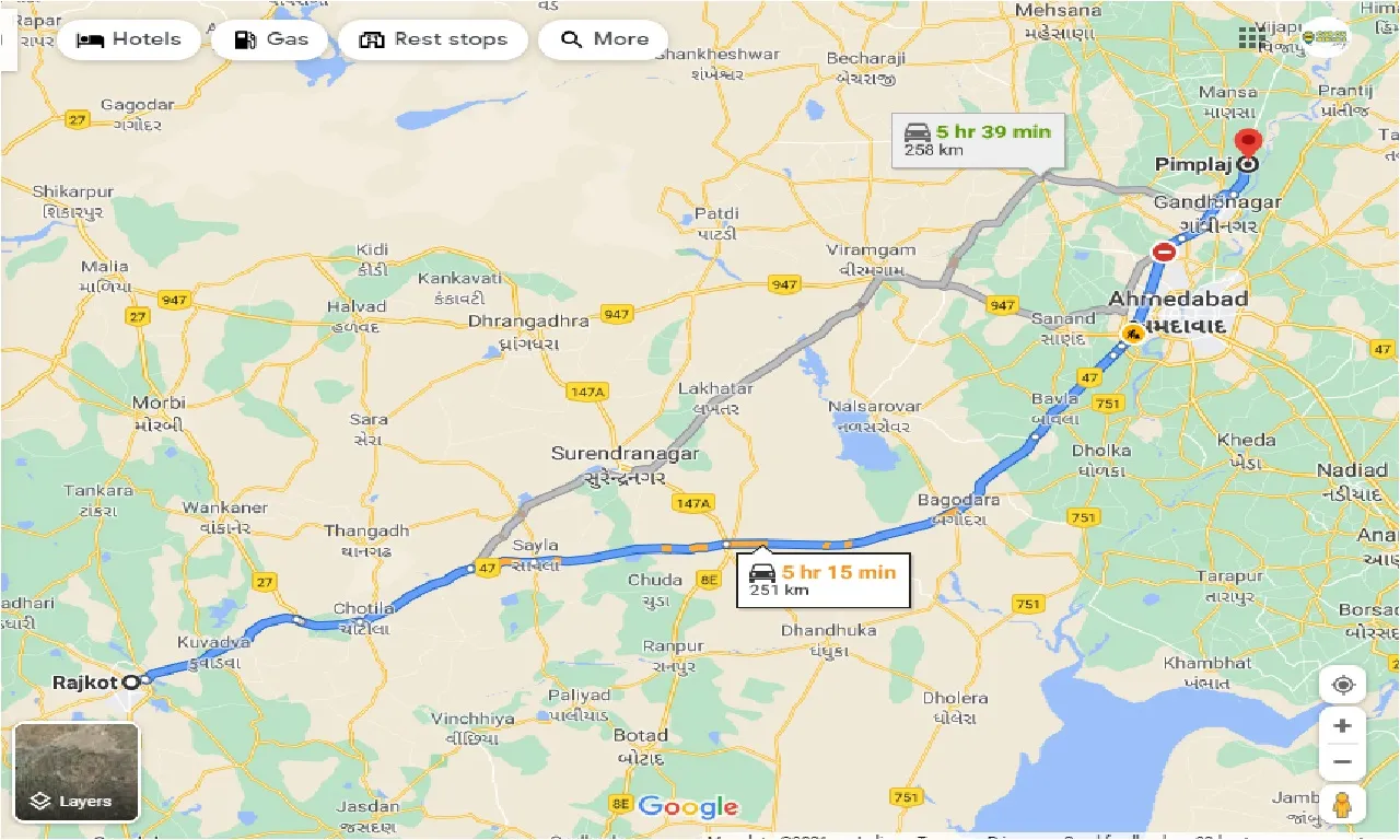 rajkot-to-pimplaj-one-way