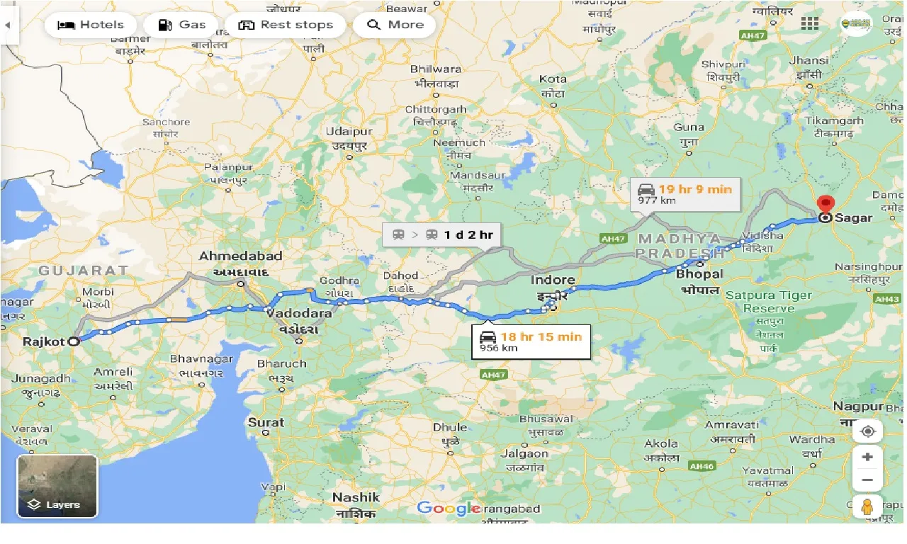 Rajkot To Sagar Taxi rajkot-to-sagar-taxi