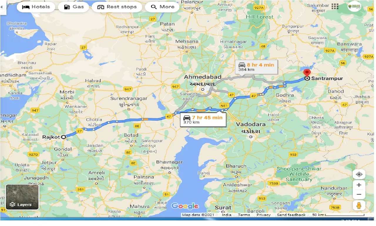 rajkot-to-santrampur-one-way