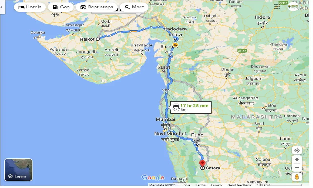 rajkot-to-satara-taxi
