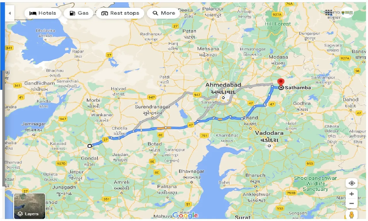 rajkot-to-sathamba-one-way