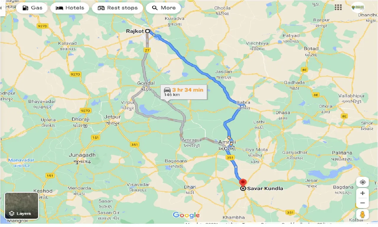 rajkot-to-savar-kundla-taxi