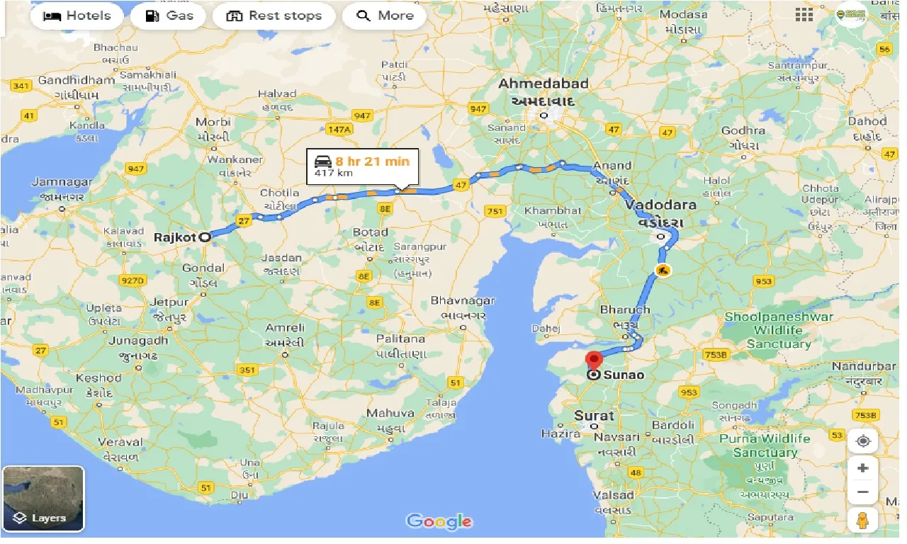 rajkot-to-sunao-one-way