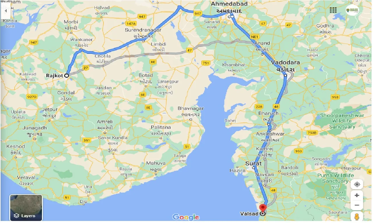rajkot-to-valsad-taxi