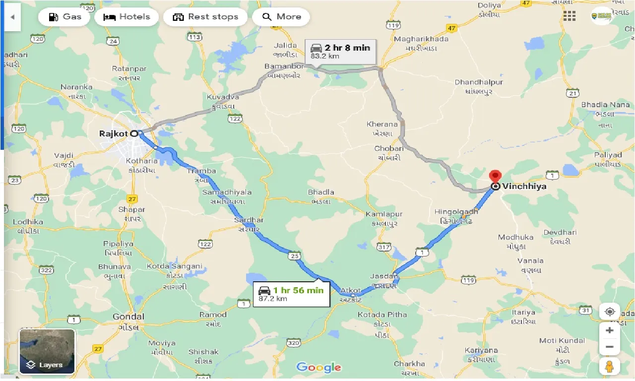 rajkot-to-vinchhiya-one-way