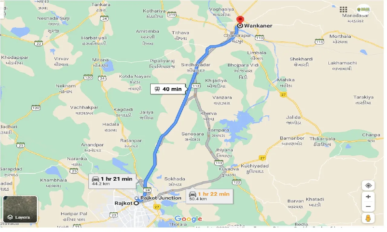 rajkot-to-wankaner-one-way