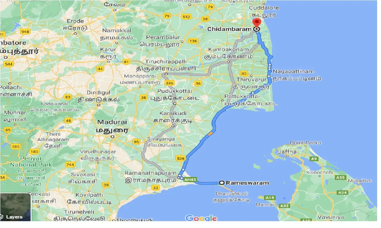 rameswara-to-chidambaram-taxi